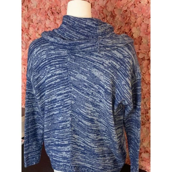 Express Blue Cowl Neck Sweater XS NWT - Picture 3 of 4